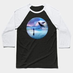 Walking with Whales Baseball T-Shirt